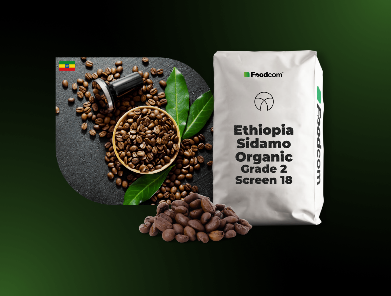 Ethiopia Sidamo Organic Grade 2 Screen 18 Washed 