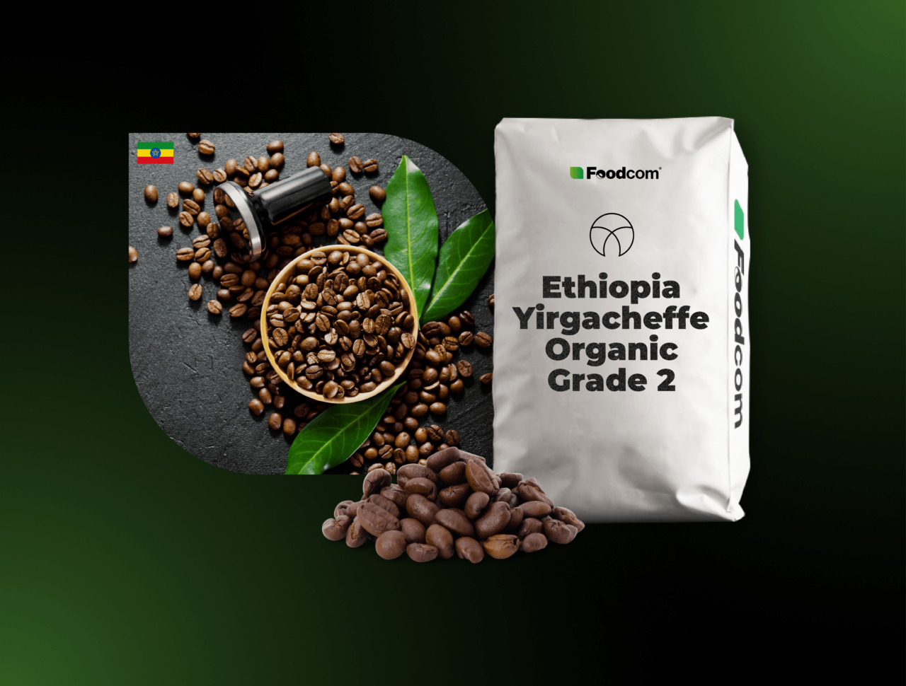 Ethiopia Yirgacheffe  Organic Grade 2 Washed 