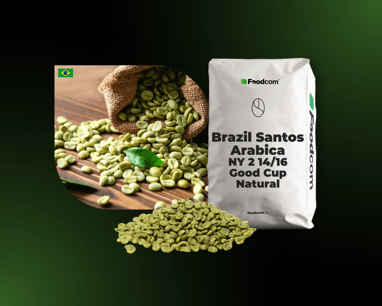 Brazil Santos Arabica NY 2 14/16 Good Cup Natural Washed
