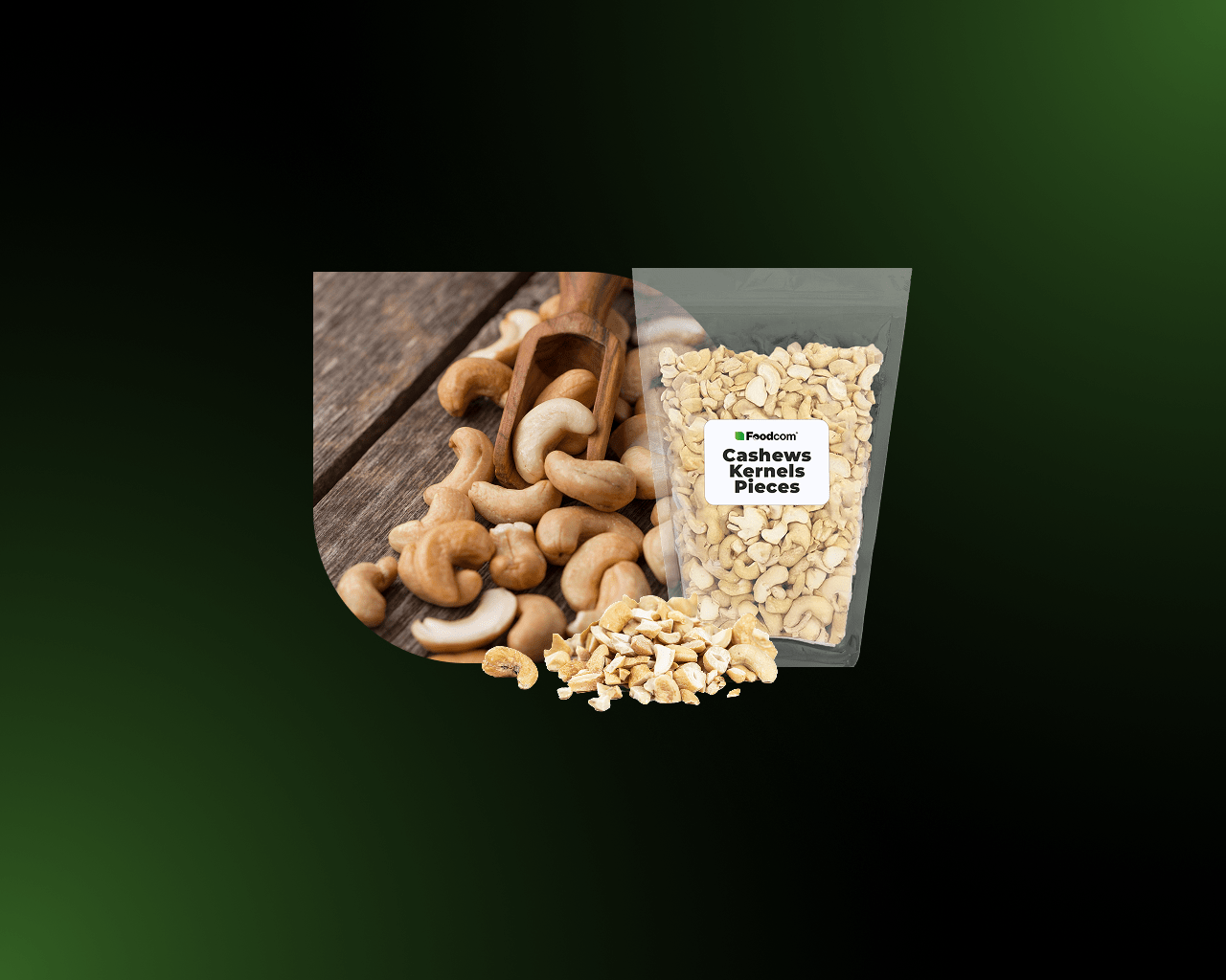 Cashews kernels (pieces)