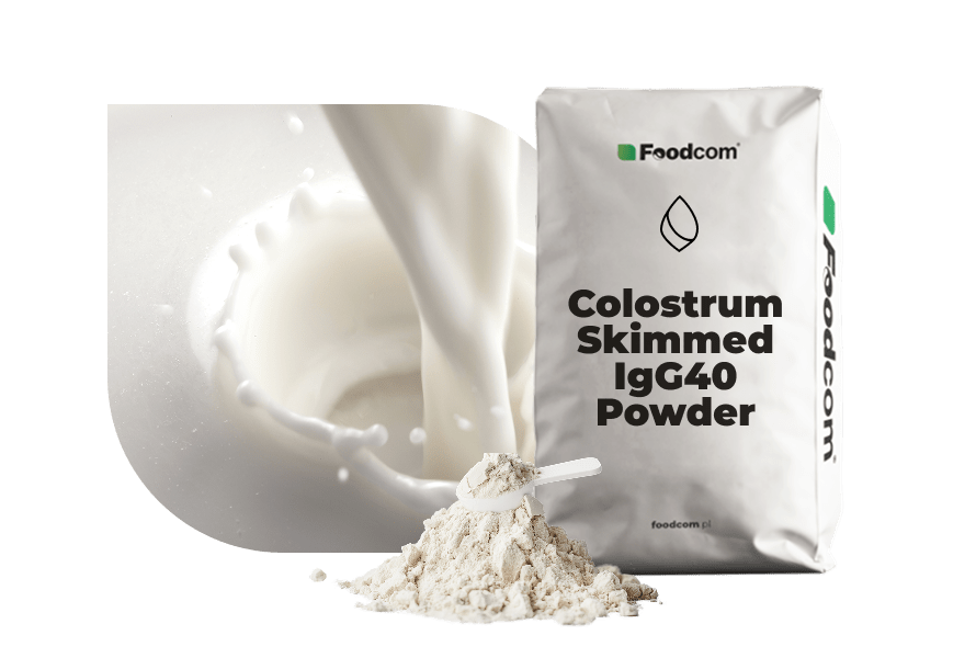Odtłuszczone Colostrum w Proszku IgG40