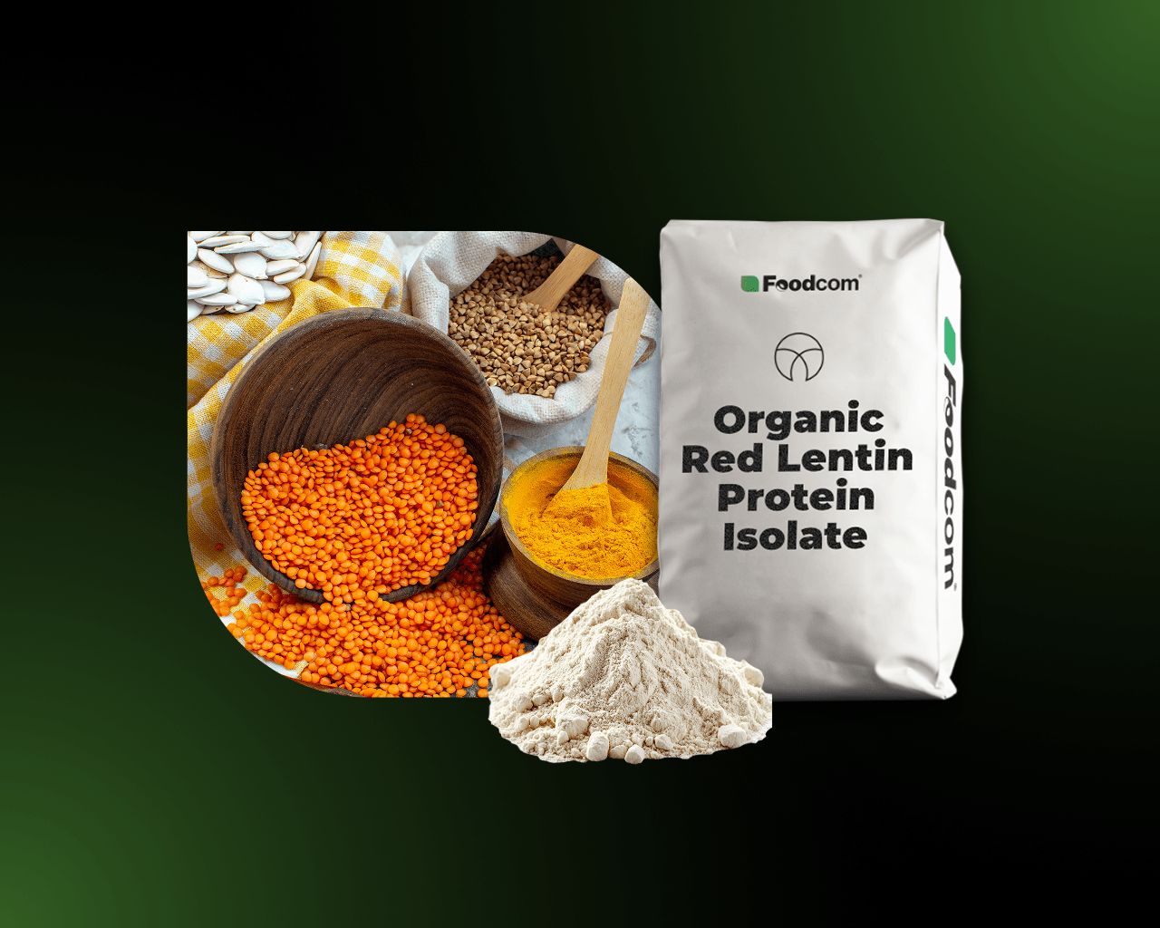 Organic Red Lentil Protein Isolate