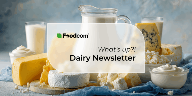 Mercato lattiero-caseario europeo: in aumento i prezzi della panna, dei formaggi, del latte intero in polvere (WMP) e del latte scremato in polvere (SMP) [315ª edizione della newsletter Foodcom DAIRY]